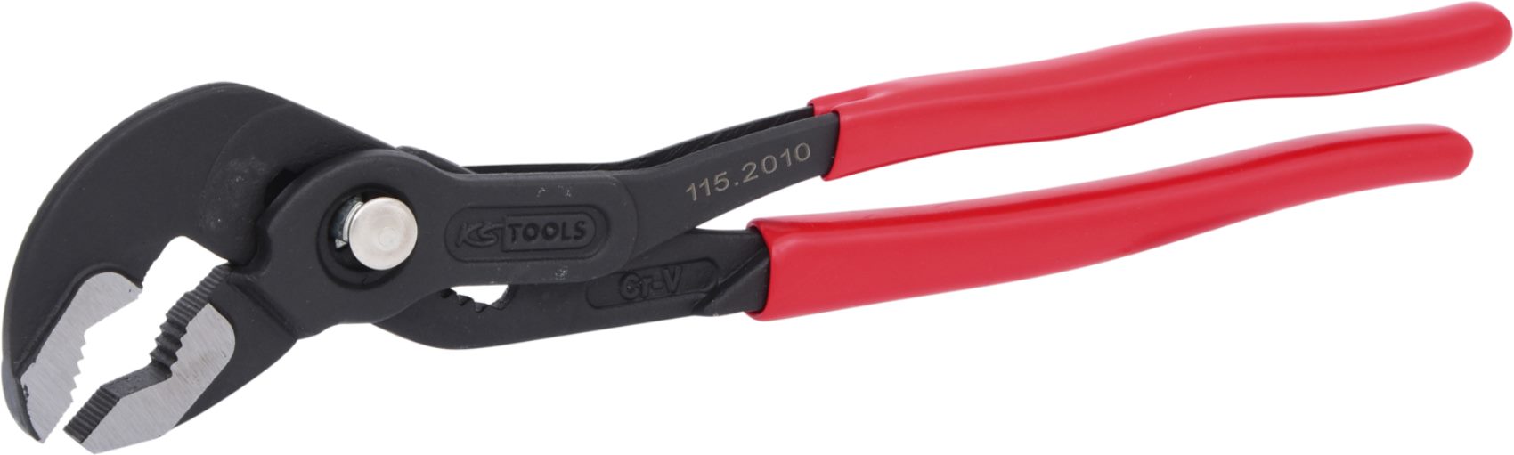 KS Tools 115.2010 Wasserpumpenzange mit Druckknopfverstellung, 240mm