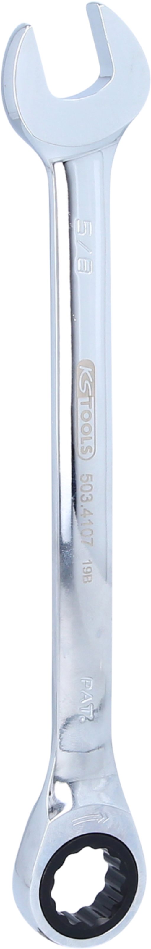 KS Tools 503.4107 GEARplus Ratschenringmaulschlüssel, 5/8''