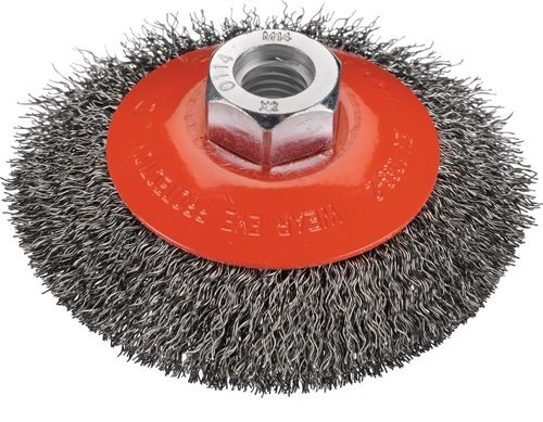 OSBORN 2512342 Kegelbürste  D. 100 mm Drahtstärke 0,2 mm VA 20 mm 12500 min-¹