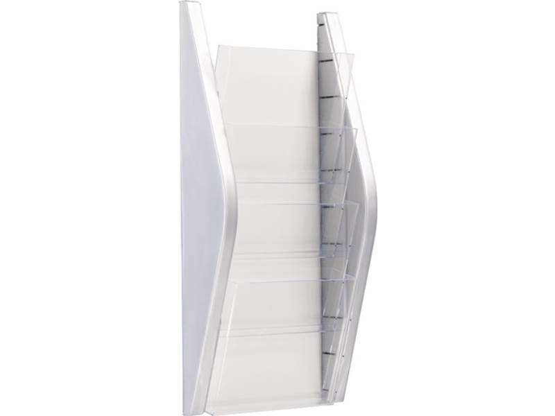 HELIT H62701-00 Prospekthalter  H540xB280xT80mm DIN A4 hoch silber
