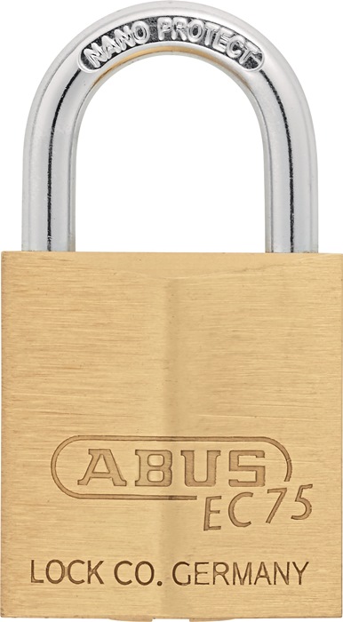 ABUS 80637 7 Zylindervorhangschloss 75/30 vs Schlosskörperbreite 30 mm Messing v