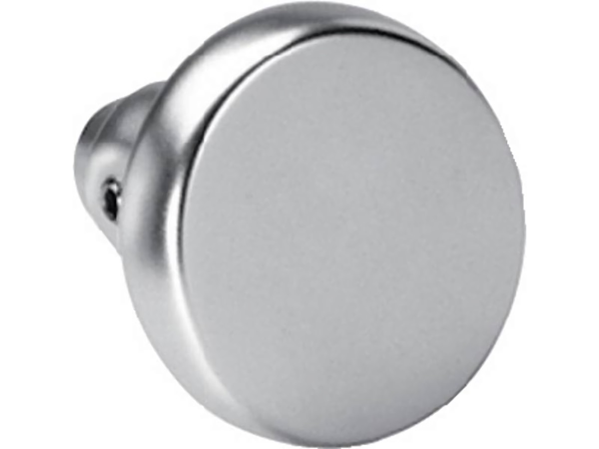 AMF 15529 Türknopflochteil 477L Leichtmetall F1 / naturfarbig gerade rund 50 mm