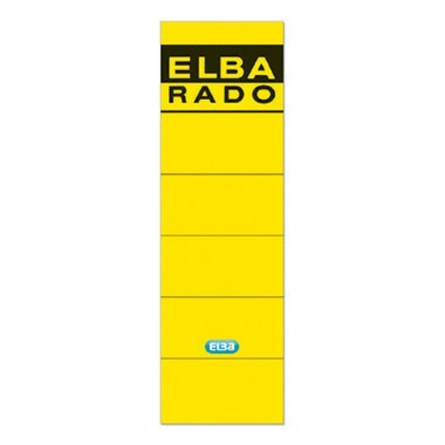 ELBA Ordneretikett 100420949 breit/kurz sk gelb 10 St./Pack.