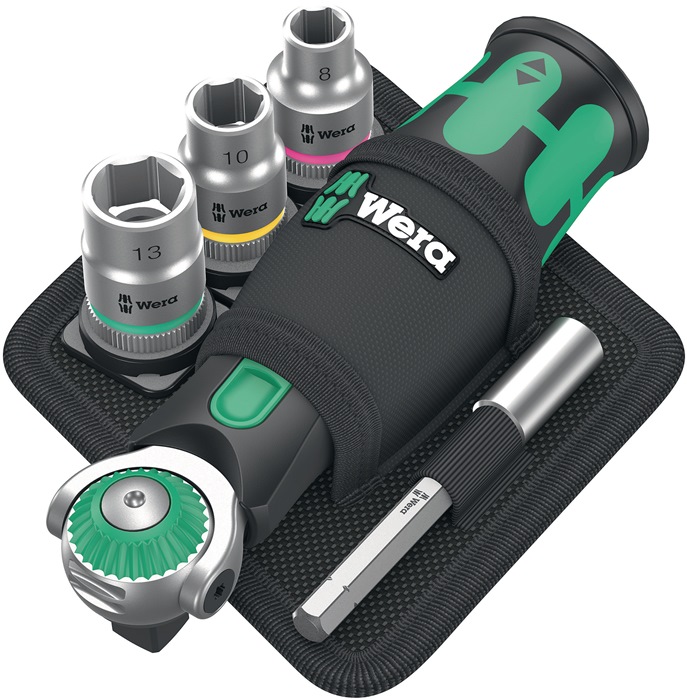 WERA 05004281001 Steckschlüssel-Satz 8009 Zyklop Pocket Set 2 19-teilig 3/8'' +