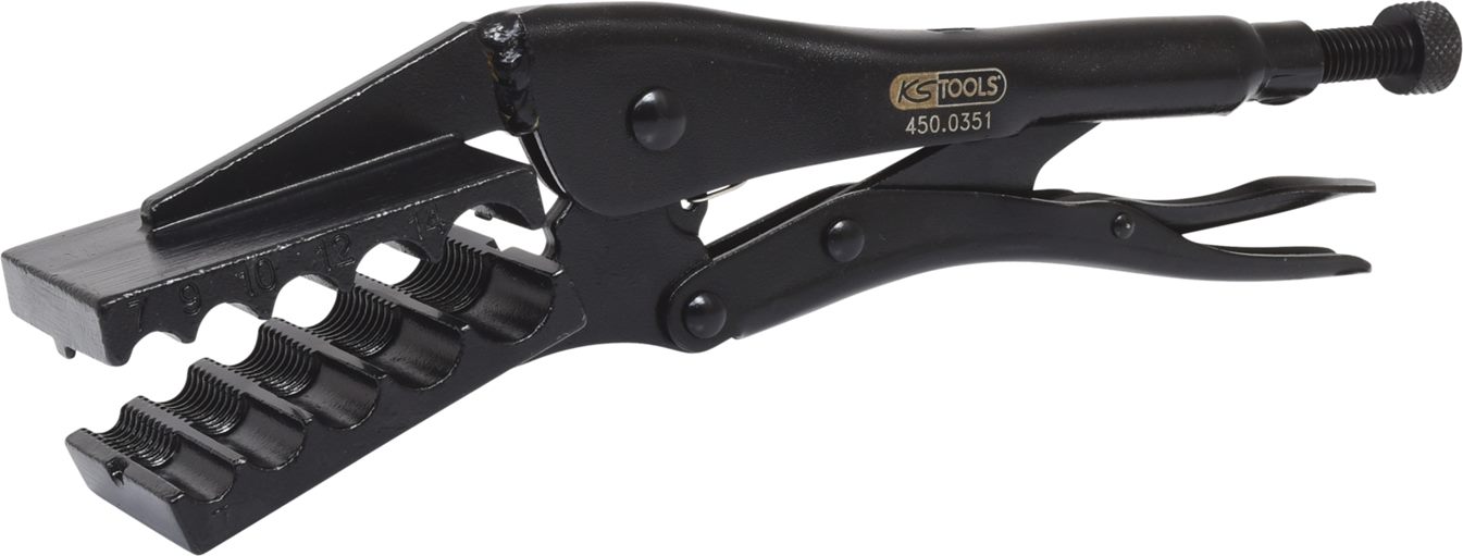 KS Tools 450.0351 Spezial-Klemm-Gripzange, Ø 7-14mm