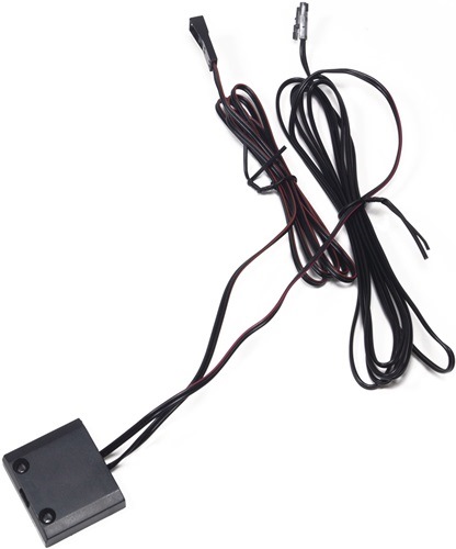 L&S 2000447 LED Türkontaktschalter  schwarz  12 / 24 V 30 / 60 W 34 mm