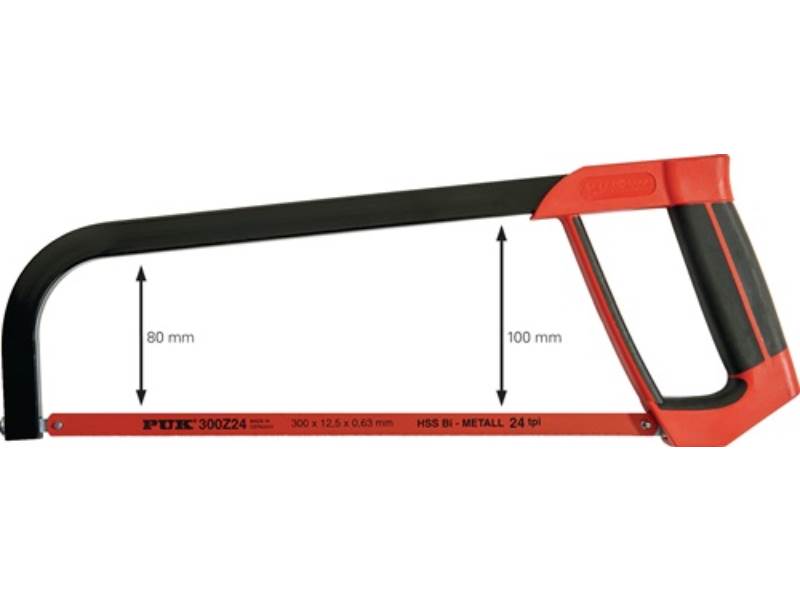 PUK B32100 Metallsägebogen B32100 Blattlänge 300 mm 24 Zähne / Zoll D-Komfortgri