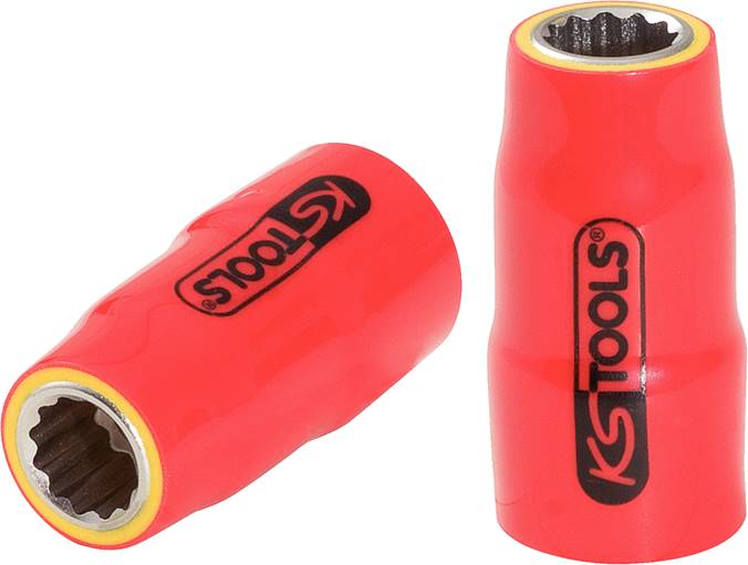 KS Tools 117.3848 3/8'' Stecknuss mit Schutzisolierung, 24mm