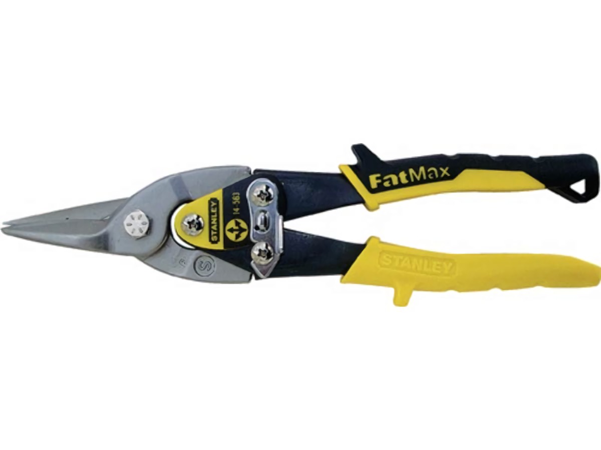 STANLEY 2-14-563 Blechschere MAXSTEEL® Länge 250 mm gerade Blech max. 1,2 mm Ede
