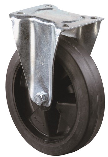 BS ROLLEN L410.B60.100 Bockrolle  Rad-Ø 100 mm Tragfähigkeit 140 kg Elastikgummi