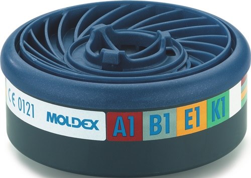 MOLDEX 940001 Gasfilter 940001 EN 14387:2021 A1B1E1K1 passend für 4000 370 738,