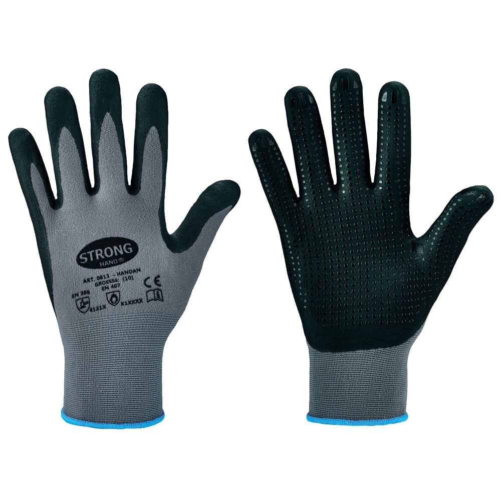 Gr .11 *HANDAN* STRONGHAND® HANDSCHUHE grau *HANDAN* STRONGHAND® GLOVES