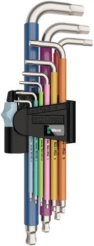 WERA 05022669001 Winkelschraubendreher-Satz 3950 SPKL/9 SM 9-teilig SW 1,5 - 10