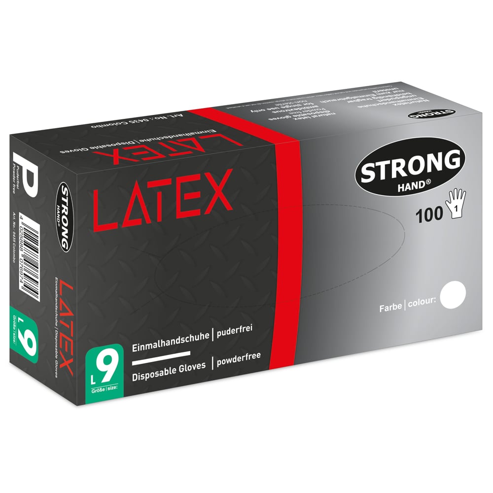 Gr .10 *COLOMBO* STRONGHAND® HANDSCHUHE beige *COLOMBO* STRONGHAND® LATEX DISPOS