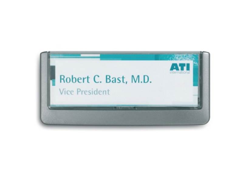 DURABLE 486037 Tür-/Infoschild  B149xH52,5mm Sichtfenster Plexiglas Rückenteil A