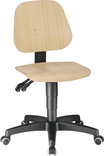 BIMOS 9653-   3000 Arbeitsdrehstuhl Unitec Rollen Buche 440-620 mm