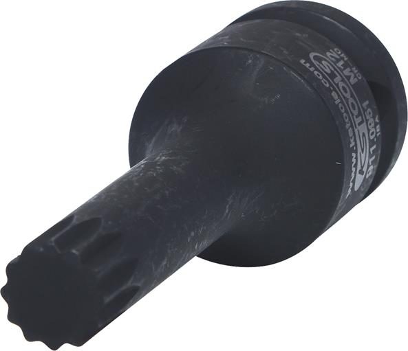 KS Tools 911.0951 1/2'' Kraft-Bit-Stecknuss Vielzahn, lang, M12