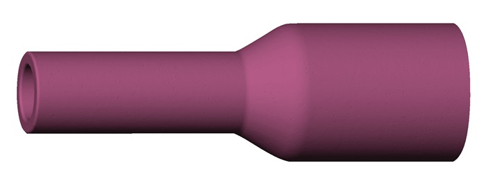 A.BINZEL  Keramische Gasdüse  Gaslinsenausführung Ø 9,5 mm Länge 76 mm Einsatzgr