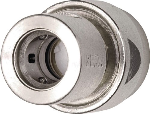 GEKA 46.0743 Schlauchstück Wasserstop GEKA plus Messing vernickelt Schlauchgröße