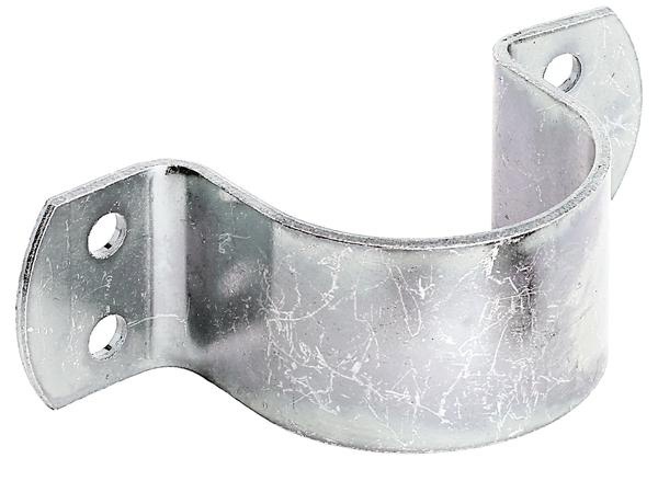 GAH 216672 Rohrschelle  L133xB40xH55mmStahl galv. verz. dickschichtpassiviert für Rohre 57 mm 2 1/4 geeignet für die Befestigung von Zaunpfosten an Mauern, L-Steinen etc. · Stahl roh · Oberfläche: galvanisch verzinkt, dickschichtpassiviertWeitere technis