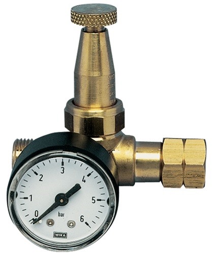 KAYSER 44310 Propankleindruckregler Mini mit Manometer 0,5 - 4 bar 6 kg/h W 21,8