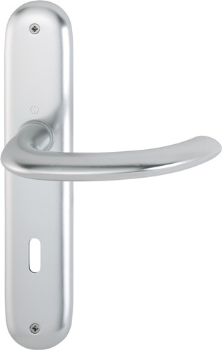 HOPPE 2784718 Langschildgarnitur Marseille 1138/273P Aluminium F1 OB 72 mm DIN l