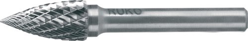 RUKO 116026 Frässtift SPG Ø 8 mm Kopflänge 18 mm Schaft-Ø 6 mm Hartmetall Blank