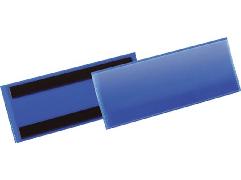 175707 Etikettentasche  B210xH74mm blau magnetisch
