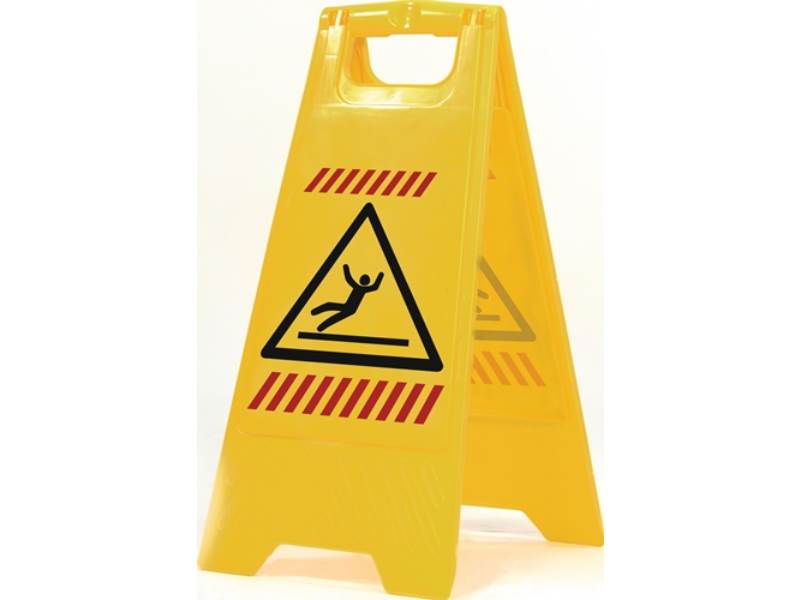 SPRINTUS 302015 Warnschild  Achtung Rutschgefahr Piktogramm B 300 x H 570 mm sig