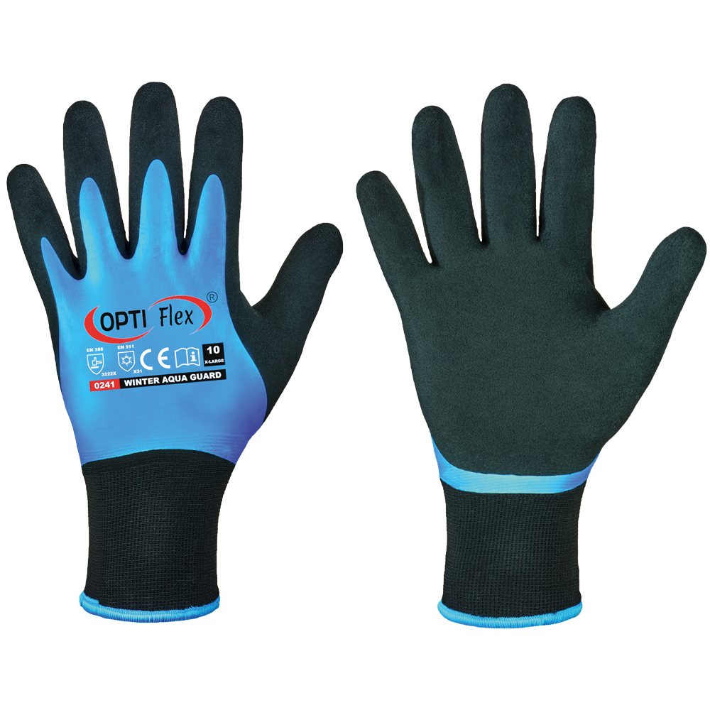 Gr .11 *WINTER AQUA GUARD* OPTI FLEX® HANDSCHUHE blau *WINTER AQUA GUARD* OPTI F