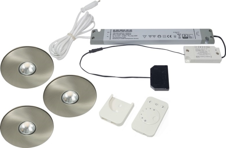 L&S 3000550119 Einbauleuchten-Set Superlight emotion Emotion 12 V 2,9 W  Rahmenf
