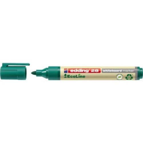 EDDING 4-28004 Whiteboardmarker 28 EcoLine grün Strichbreite 1,5-3 mm Rundspitze