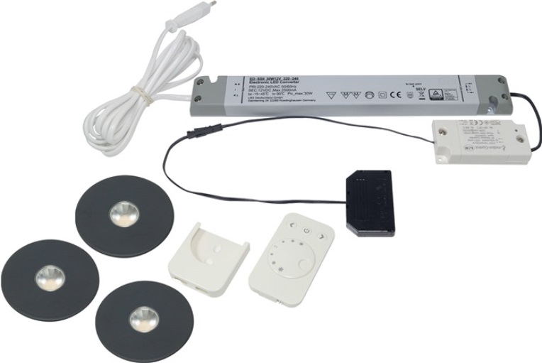 L&S 3000550126 Einbauleuchten-Set Superlight emotion Emotion 12 V 2,9 W  Rahmenf