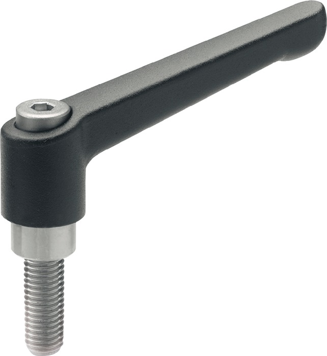 GANTER 300.1-108-M16-32-SW Verstellbarer Klemmhebel GN 300.1 d1 M 16 mm l1 108 m