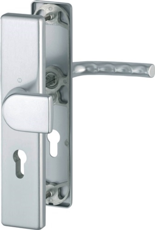 HOPPE 3958898 Schutzgarnitur Birmingham 78G/2221A/2440/1117 Aluminium F1 92 mm 6