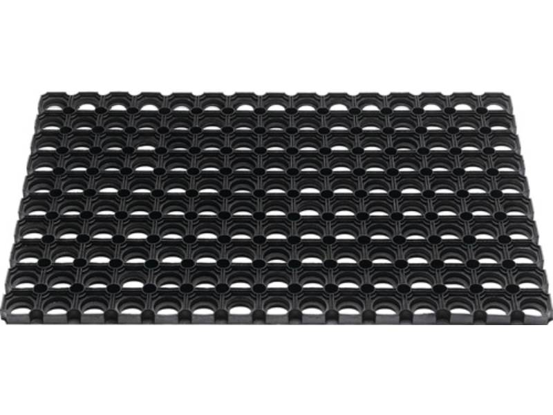 3502803007 Fußmatte offene Ringe schwarz Gummi L800xB1200xS22mm