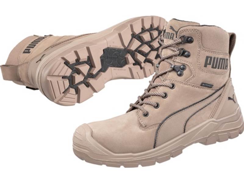PUMA 630740801000043 Sicherheitsstiefel CONQUEST STONE HIGH Größe 43 W. 11 beige