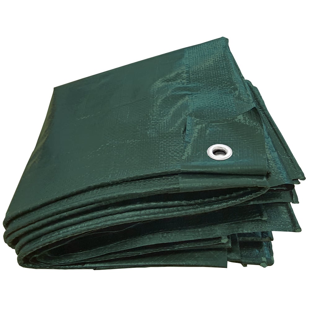 Gr .4 x 6 Meter PE-GEWEBEPLANE   90g/m²   GRÜN grün PE-tarpaulin   90g/m²   gree