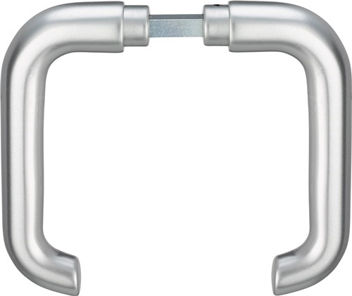 EDI 1104/0808/01 Türdrückerpaar 104Z Aluminium F1 ohne Rosetten Vierkant 8 mm