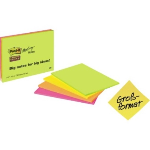 Post-it Haftnotiz Super Sticky Meeting Notes 6845-SSP 4 St./Pack.