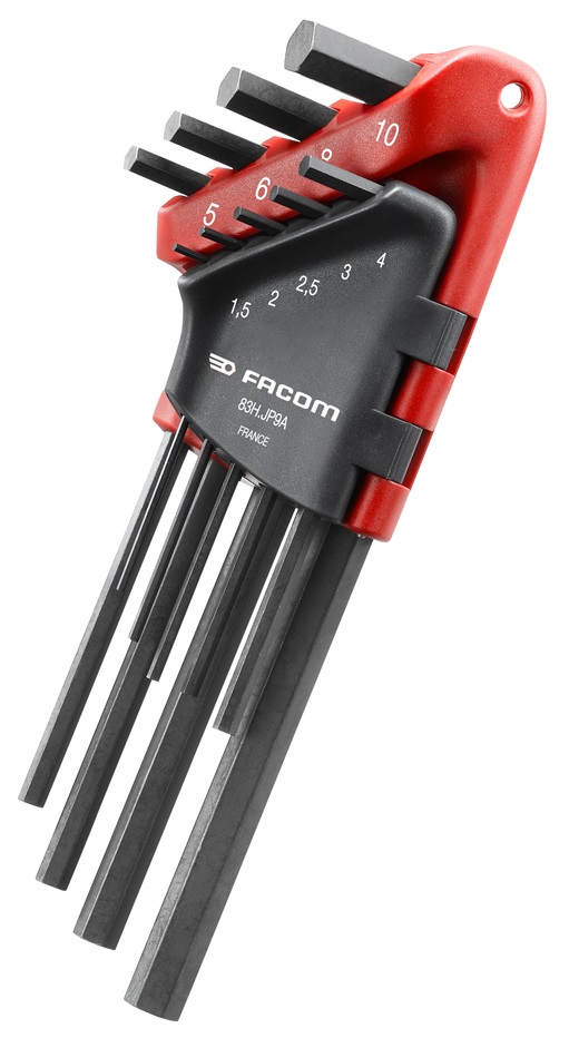 Facom 83SH.JP9A Stiftschluessel lang Kugelkopf, 9-tlg