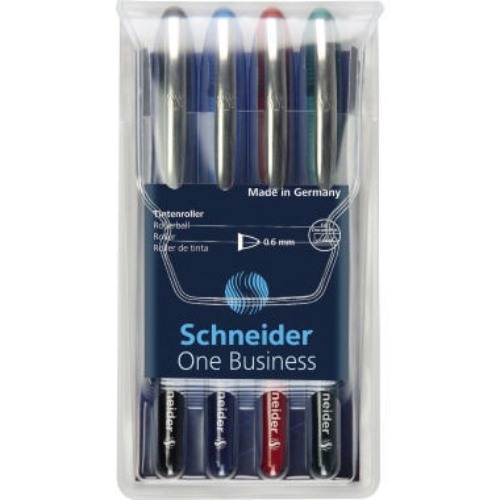 Schneider Tintenroller One Business 0,6mm sortiert 4 St./Pack.