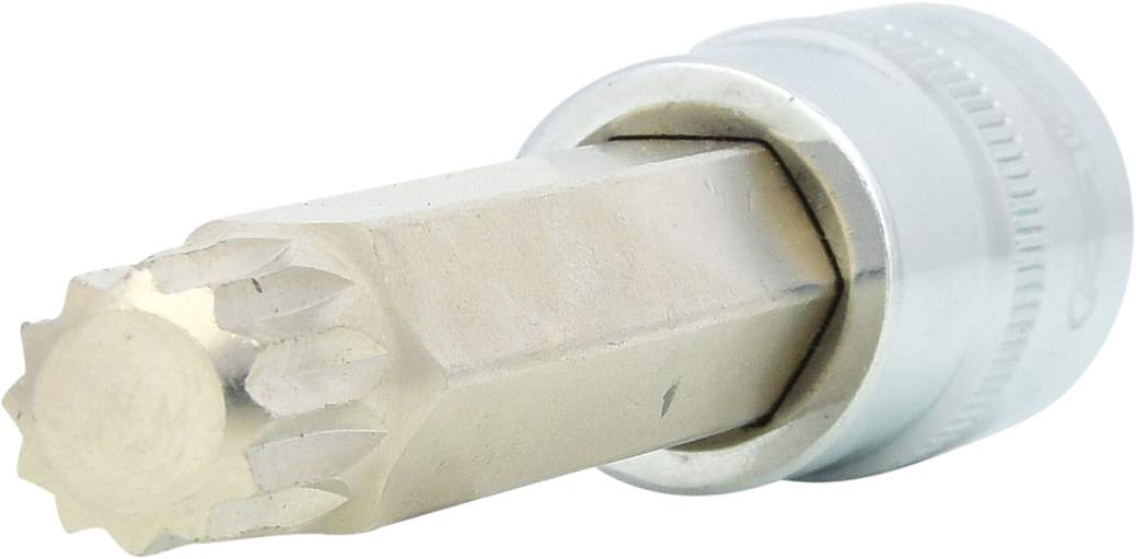 KS Tools 918.1696 1/2'' CHROMEplus Bit-Stecknuss XZN, lang, M14