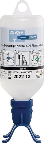 PLUM 4801 Augenspülflasche DUO pH Neutral 0,5 l  DIN EN15154-4