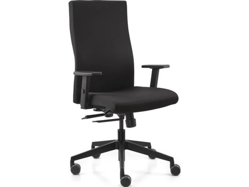TREND OFFICE 9248SY1 Bürodrehstuhl  mit Synchrontechnik schwarz 420-530 mm mit A