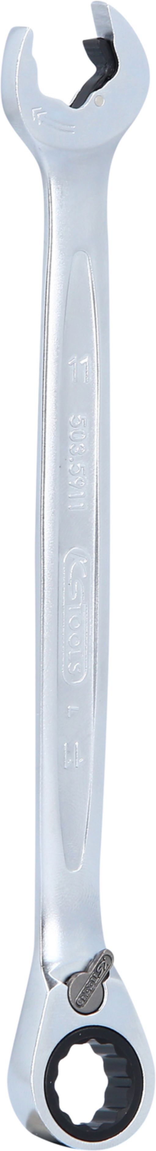 KS Tools 503.5911 DUO GEARplus Ringmaulschlüssel,Maul-Ratschenfunktion 11mm, ums