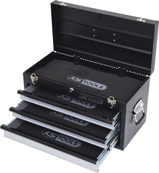 KS Tools 801.0003 Werkzeugtruhe mit 3 Schubladen-schwarz, L508xH255xB303mm