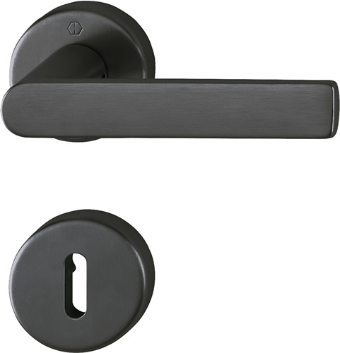 HOPPE 11720104 Rosettengarnitur Los Angeles M1642/42KV/42KVS Messing F96-1-R run