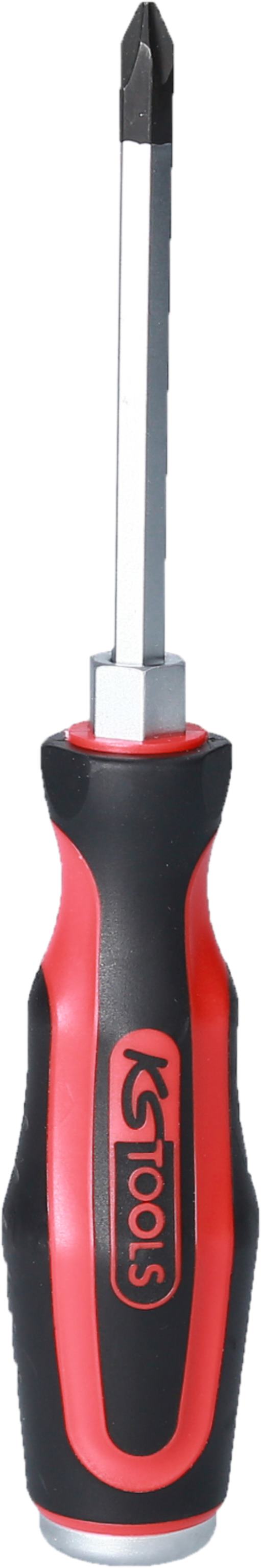 KS Tools 151.1104 ERGOTORQUEmax Schlagkappen-Schraubendreher, PH2, 185mm lang