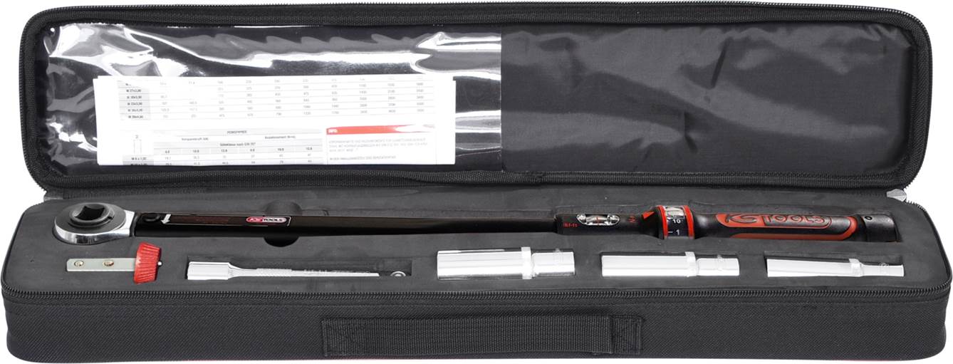 KS Tools 516.1905 1/2''ERGOTORQUEbasic Drehmomentschlüssel-Satz, 20-200Nm